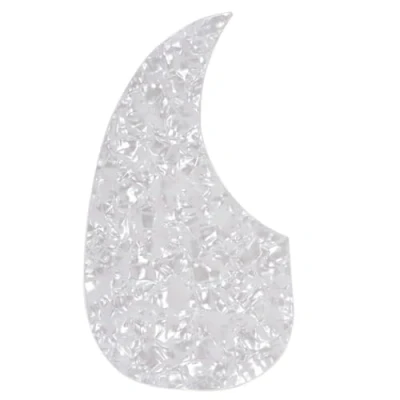 Abbildung von Musiclily Übergroße Teardrop Schlagbrett Selbstklebender Pickguard für Linkshände Martin D28 Style Akustikgitarre, White Pearl