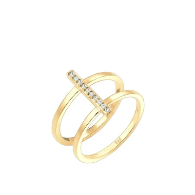 Abbildung von Elli GEO Ring, Damen, Größe: 54, Gold