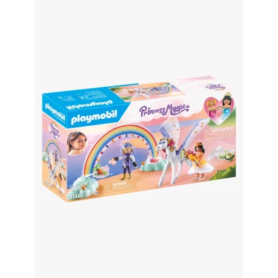 Abbildung von Playmobil 71361 Princess Magic Baukasten Himmlischer Pegasus mit Regenbogen