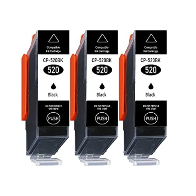 Abbildung von 3er Pack nur Schwarz 550XL 551XL Kompatible Druckerpatronen Multipack für Canon PGI 550 XL CLI 551 Pixma MG5650 MG5550 MG6350 MG6450 IP7250 IP7200 MX725 MX920 MX925 IX6850