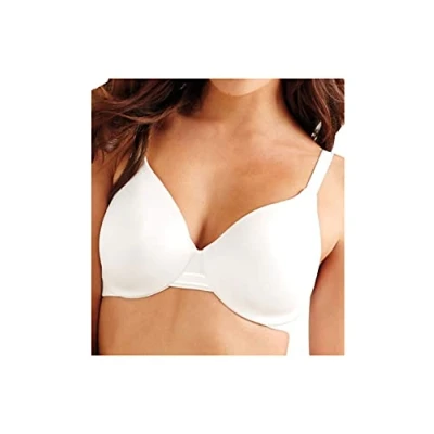 Abbildung von Bali Ein glatter U Bügel BH, glättender Shapewear verdeckter BH mit voller Abdeckung und Glättung von vorne nach hinten, Weiss/opulenter Garten, 90C