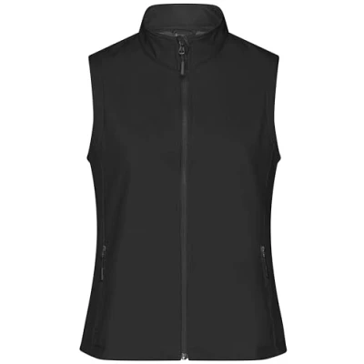 Abbildung von James &amp; Nicholson Damen Softshell Weste Taillierte aus atmungsaktivem Farbe: black/black Grösse: M