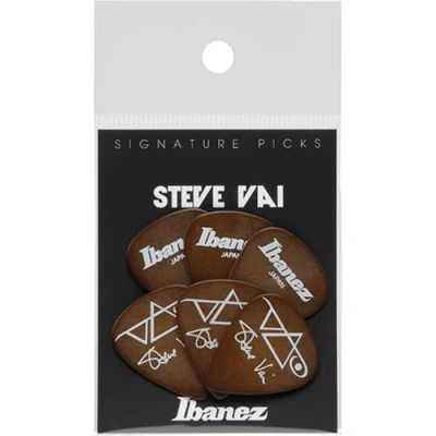 Abbildung von Ibanez Signature Series Plectrums Steve Vai Pack of 6 Brown