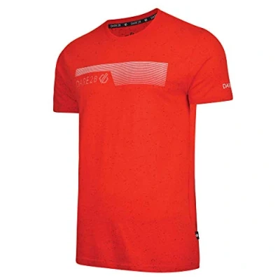 Abbildung von Dare 2b Tee T Shirt Lifestyle Herren 100% Baumwolle Galvanize XS Feuerrot