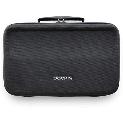 Abbildung von DOCKIN® D FINE EVO, 2 &amp; FINE+ Mobile Tragetasche, Wasserfeste Reisetasche, Outdoor Hard Case für tragbare Bluetooth Lautsprecher, Reise Etui, Schutz Hülle inkl. Schultergurt Tragegriff