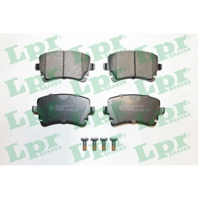 Abbildung von LPR 05P1398 Bremsbelagsatz mit Schrauben AUDI: A8 D3, A6 C6 Avant, A4 B7 VOLKSWAGEN: Transporter 5 Bus, Multivan (7HM