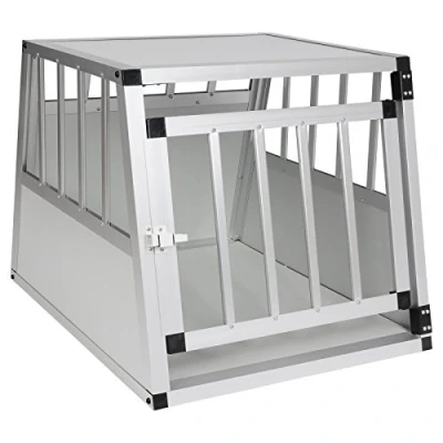 Abbildung von EUGAD Tiertransportbox, Hundetransportbox Alu Hundebox 69x54x50 cm
