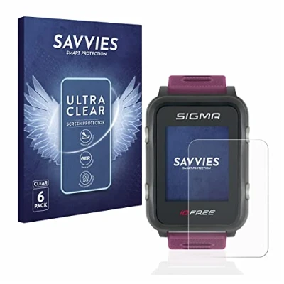 Abbildung von Savvies 6 Stück Schutzfolie für Sigma iD Free Displayschutz Folie Ultra Transparent