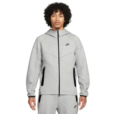 Abbildung von Nike Sportswear Hoodie Sweatjacke, Herren, Größe: XL, grey heather/black