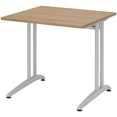 Abbildung von HAMMERBACHER Schreibtisch VBS08/N/S nussbaum