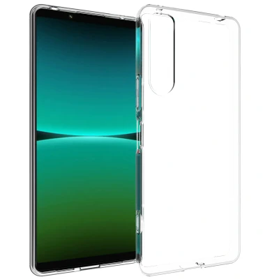 Abbildung von Sony Xperia 5 IV Hülle Silikon Accezz Soft Case/Backcover Handyhülle Transparent