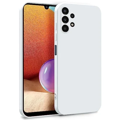 Abbildung von MyGadget Hülle für Samsung Galaxy A32 5G Zweilagige Handyhülle mit Kameraschutz Cover Innenfutter &amp; Silikon außen Weiß