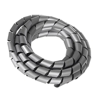 Abbildung von Maclean MCTV 687 S Flexible Kabelspirale Spiralband Kabelschlauch Bündelbereich Wickelschlauch 3m (20.4 * 22mm, Silber)