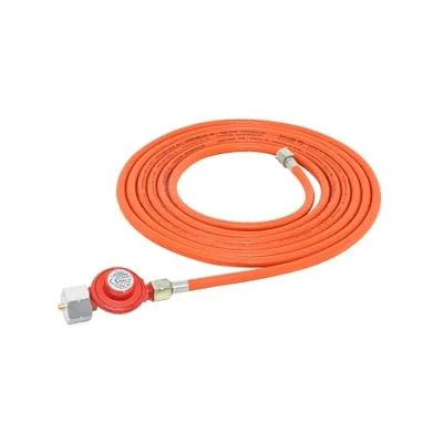 Abbildung von Rothenberger Industrial Set Propan Konstantregler 4 bar mit Propangasschlauchleitung 5m für Anwärmbrenner, Abflammgeräte, Unkrautvernichter 3/8“ Anschluss, 5 &amp; 11kg Flaschen