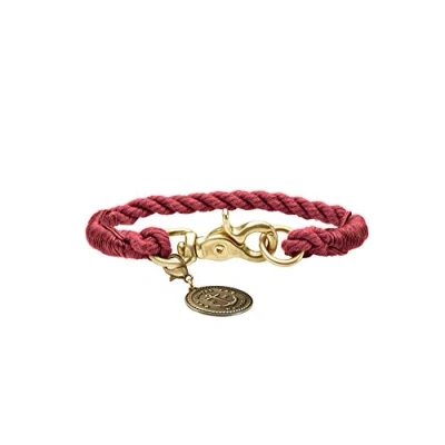 Abbildung von HUNTER List Halsung, Halsband für Hunde, Tau, Seil, Messing Karabiner, Maritim, Bordeaux, S M