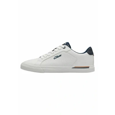 Abbildung von s.Oliver Herren Sneaker flach Zeitlos Bequem, Weiß (White), 44 EU
