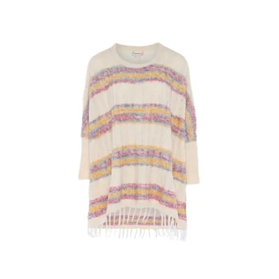 Abbildung von ebeeza Damen Sweater, WOLLWEISS, XS/S