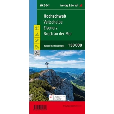 Abbildung von Hochschwab, Wander , Rad und Freizeitkarte 1:50.000, freytag &amp; berndt, WK 0041: Veitschalpe Eisenerz Bruck an der Mur, mit Infoguide, GPX Tracks, ... (freytag berndt Freizeitkarten)