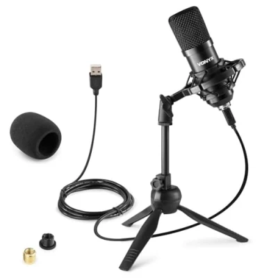 Abbildung von Vonyx CM300B USB Studio Kondensatormikrofon schwarz