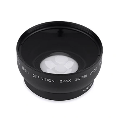 Abbildung von Weitwinkelobjektiv mit Makro 52 mm 0.45X Weitwinkel Konvertierung Makroobjektiv für Kamera Nikon Sony