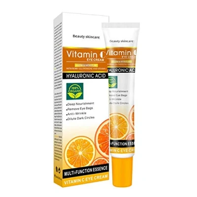 Abbildung von DISAAR BEAUTY Augenaufhellungscreme Anti Falten Delute Augenringe Hyaluronsäure Vitamin С Aging 100% Bio 25 ml