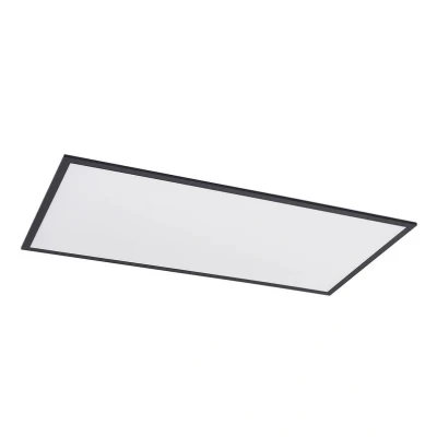 Abbildung von Lindby LED Deckenleuchte Nelios, dimmbar, Leuchtmittel fest verbaut, Farbwechsel warmweiß / tageslicht, Modern, Aluminium, Kunststoff, Schwarz, weiß, 1 flammig, inkl.