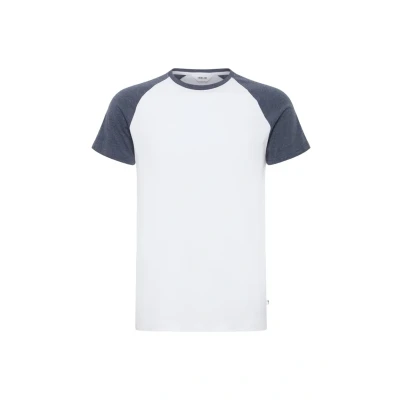 Abbildung von Solid Sdbastian Tshirt basic, Herren, Größe: XXL, White/blue