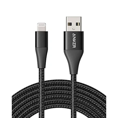 Abbildung von Anker Powerline+ II Lightning Kabel (3 m) MFi zertifiziertes Ladekabel, extra langes iPhone kompatibel mit SE/11 Pro Max/Xs Max/XR/X/8/7/6S, iPad und mehr