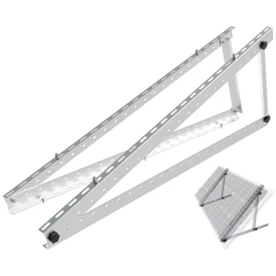 Abbildung von revolt Solarpanelbefestigung: Verstellbare Aluminium Solarpanel Halterung, 48&quot; / 118 cm, bis 150 kg (Solarpanel Halterungen Wand, Bodenhalterungen)