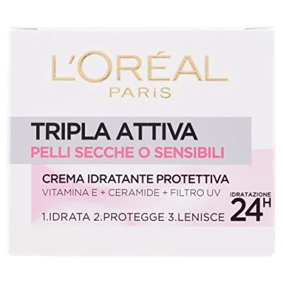 Abbildung von L&#039;Oréal Paris Triple Active Feuchtigkeitsspendende Schutzcreme für trockene oder empfindliche Haut 50 ml