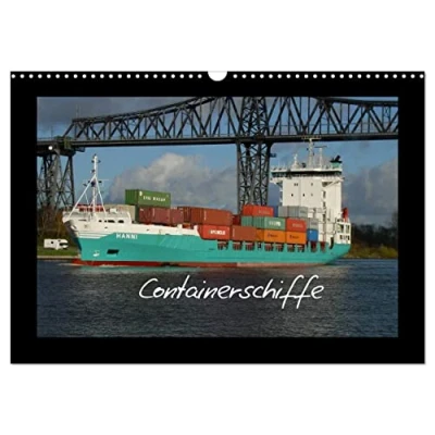 Abbildung von Containerschiffe (Wandkalender 2025 DIN A3 quer), CALVENDO Monatskalender