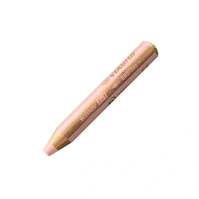 Abbildung von Buntstift, Wasserfarbe &amp; Wachsmalkreide STABILO woody 3 in 1 Einzelstift apricot