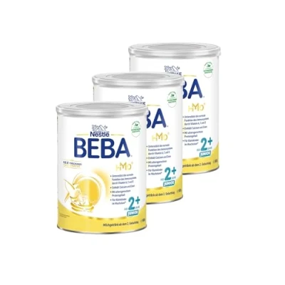 Abbildung von BEBA Junior 2+ Milchgetränk ab dem 2. Geburtstag, Babynahrung mit HMO 2&#039; FL, nur Laktose, ohne Palmöl, 3er Pack (3 x 800g)