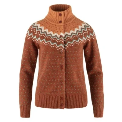 Abbildung von Fjallraven 84148 215 242 Övik Knit Cardigan W Sweatshirt Damen Autumn Leaf Desert Brown Größe M