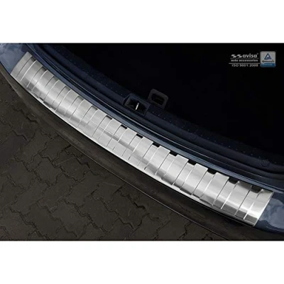 Abbildung von Avisa Edelstahl Heckstoßstangenschutz kompatibel mit BMW X3 (G01) 2017 2021 &amp; Facelift exkl. M Paket &#039;Ribs&#039;, Silber