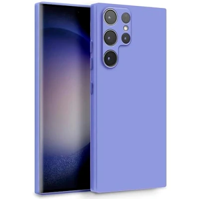 Abbildung von MyGadget Hülle für Samsung Galaxy S23 Ultra Zweilagige Handyhülle mit Kameraschutz Cover Innenfutter &amp; Silikon außen Flieder