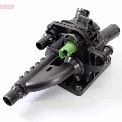 Abbildung von DENSO DTM83857 Kühlwasserthermostat 83C mit Dichtungen PEUGEOT: 207 Schrägheck, CC, SW, CITROËN: C4 II DS3 Schrägheck