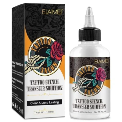 Abbildung von P Beauty Cosmetic Accessories Hautpflegegel Tattoo Schablonen Stencil Solution Transfer Gel Creme Beauty, 1 tlg.