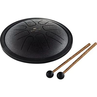 Abbildung von Sonic Energy 7 Zoll Zungentrommel F Moll, 8 Töne Für Meditation, Yoga, Kinder Inkl. Schlägel und Tasche Schwarz (SSTD1BK)