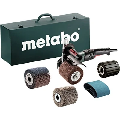 Abbildung von Metabo SE 17 200 RT Set Satiniermaschine, 602259500, im Stahlblech Tragkasten