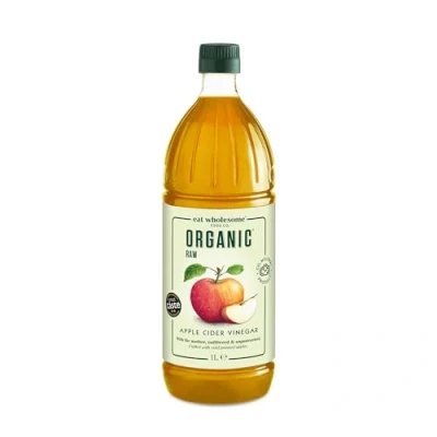 Abbildung von Eat Wholesome Roher Bio Apfelessig, mit der Essigmutter, Naturtrüb &amp; ungefiltert, 1L