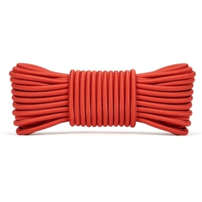 Abbildung von Abma Cord Gummiseil Expanderseil 4mm 10M Gummischnur UV Beständig Planenseil 100% Dehnung Spannseil für Plane, Anhängerplane, Sonnensegel, Zelte, Banner Rot