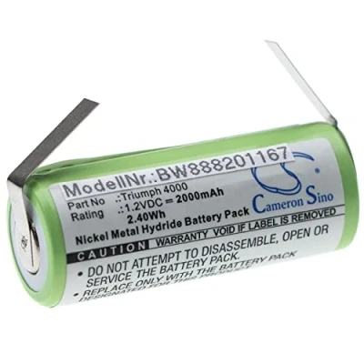 Abbildung von vhbw Akku kompatibel mit Oral B Triumph 4000 elektrische Zahnbürste (2000mAh, 1,2V, NiMH)