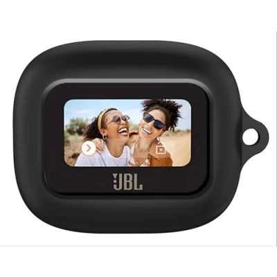 Abbildung von GIOPUEY Hülle Kompatibel mit Live Buds 3/JBL Flex 3/Live Beam 3, Silikon Stoßfeste Schutzhülle, Ultradünn Case Cover, Kein Geruch, Schwarz