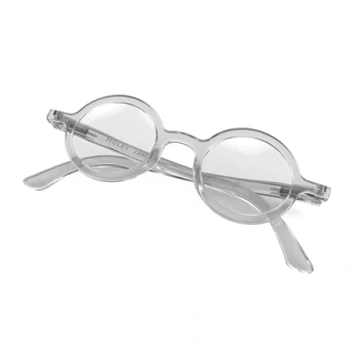 Abbildung von LONDON MOLE Brillen Moley Lesebrille Runde Coole Leser Stilvolle Herren Damen Unisex Federscharniere Transparent + 1,0 Vergrößerung
