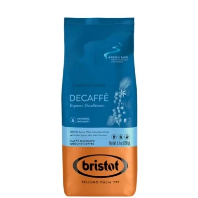 Abbildung von Bristot &#039;Decaffeinato&#039; Espresso gemahlen entkoffeiniert, 250 g