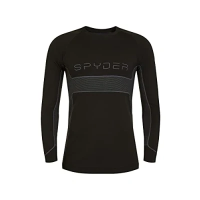 Abbildung von Spyder Herren Momentum Crew Neck Base Layer Top T Shirt, schwarz, X Large