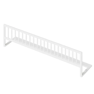 Abbildung von Bellabino Yuna Bett Rausfallschutz für Kinderbett und Babybett aus Kiefer Massivholz, klappbares Bettschutzgitter Reisen, 140 x 37 33 cm, Bettgitter Kleinkinder Babys, weiß lackiert