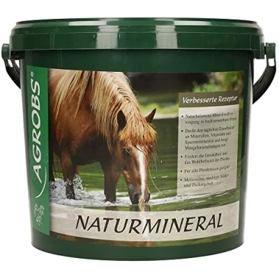 Abbildung von Agrobs Naturmineral 3 kg Ergänzungsfuttermittel für Pferde Unterstützende hochwertige Mineralstoffversorgung alle ADMR konform