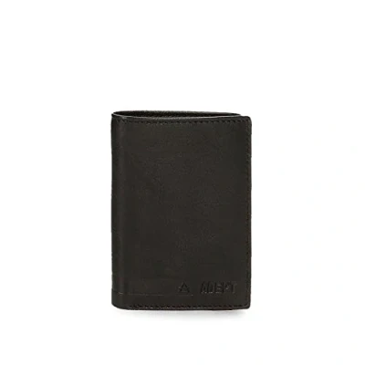 Abbildung von Adept Alan Vertikale Geldbörse mit Schwarz 8,5 x 11,5 1 cm Leder, ,